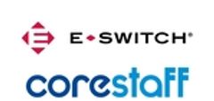 E-Switch, Inc.、コアスタッフ株式会社のロゴ