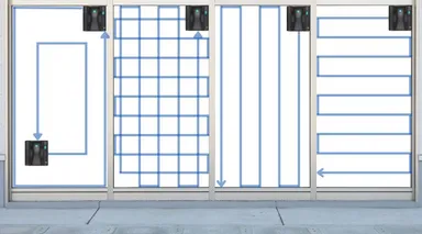 様々な清掃モードでどんな窓もピカピカに！