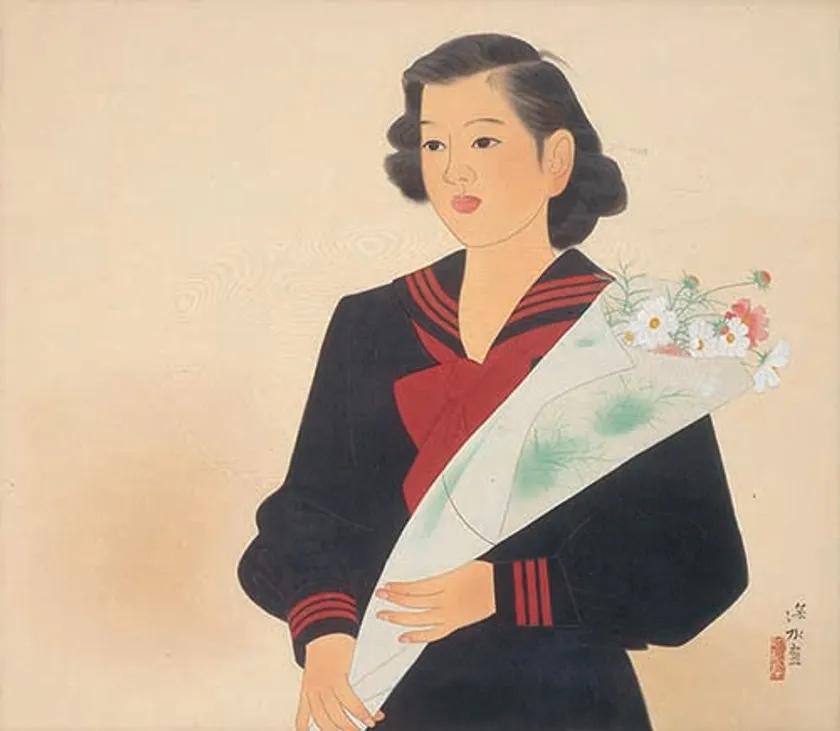 伊東深水《清秋》昭和28年(1953)頃 神宮徴古館蔵