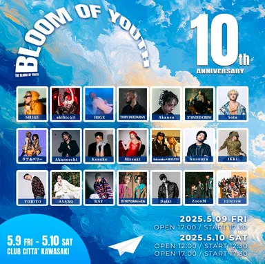 THE BLOOM OF YOUTH 10th ANNIVERSARY 2025