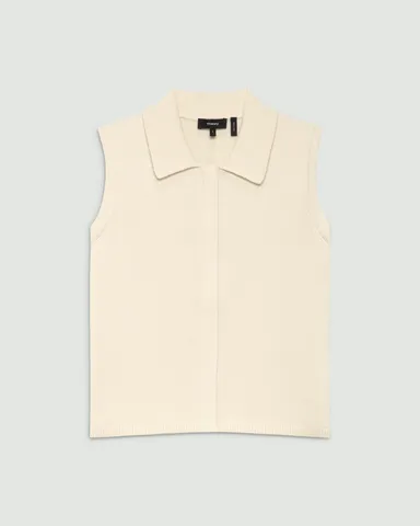 Rounded Cotton Zip Up Vest R 35,200円(税込)