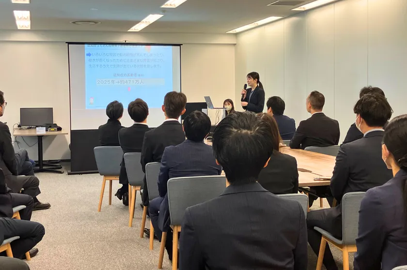 従業員による健康話の実施