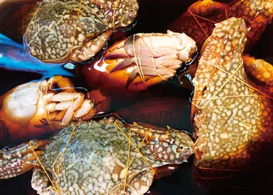 カンジャンケジャンが漬けてある様子