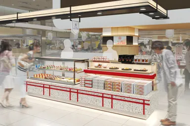 神社や鳥居をイメージした外観