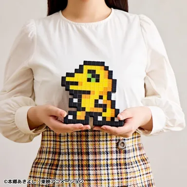 ドットライト　アグモン(サイズ感)