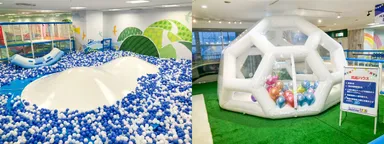 ふわふわのエアー遊具