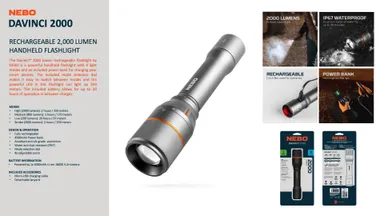 製品例(充電式懐中電灯)