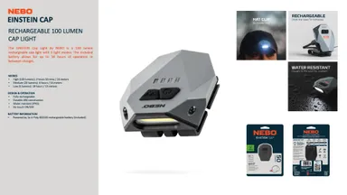 製品例(充電式キャップライト)