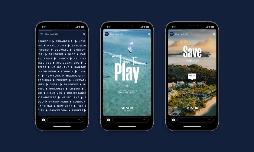 マイナー・ホテルズ・ブランド 新ソーシャルメディアビジュアル