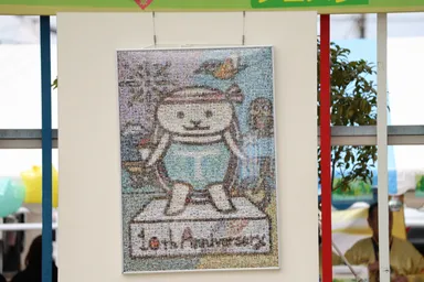 イベントステージで発表されたモザイクアート