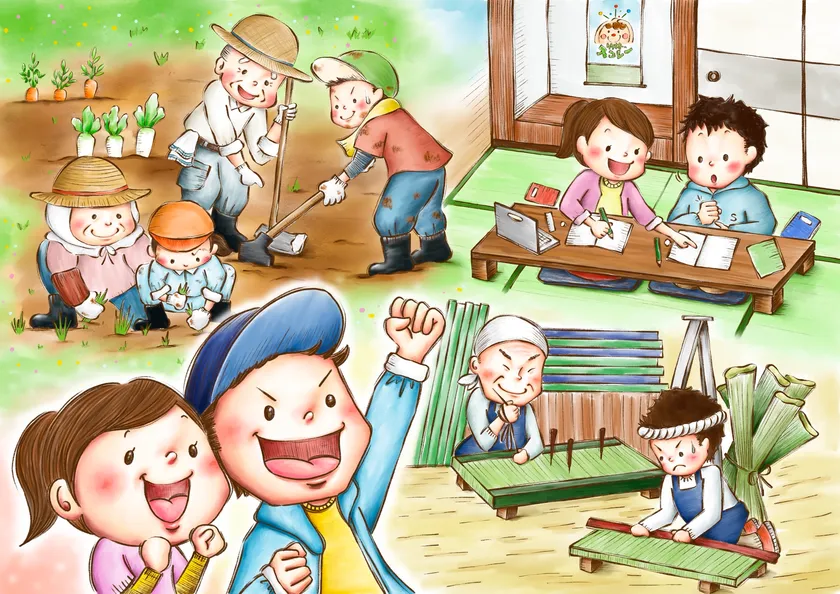 スコレー中学部イメージイラスト