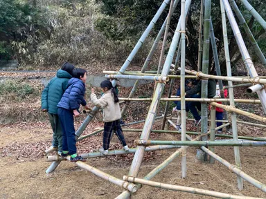 スコレーパークのジャングルジム