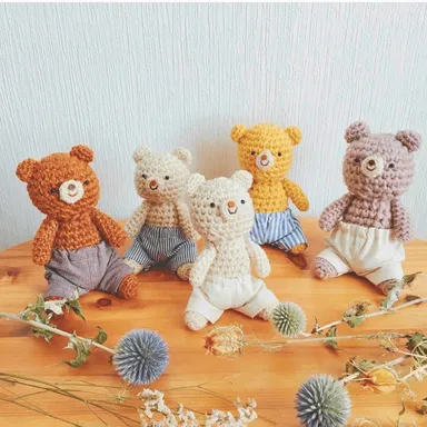 クマのあみぐるみ by glouton&はんこのボラ