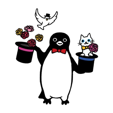 新作版画「PENGUIN SHOW」30×30cm 　44,000円(税込)限定100部　※ジェイアール名古屋タカシマヤ先行発売