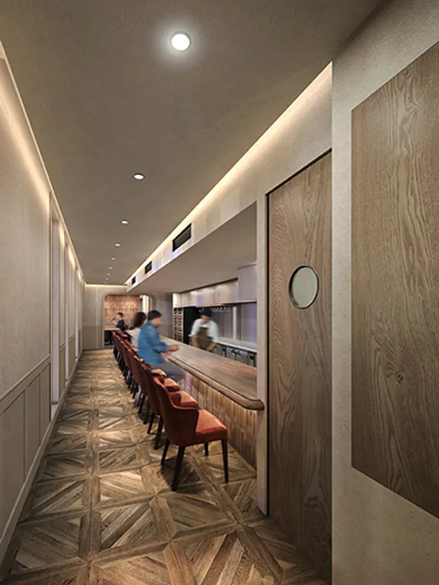 esencia 内装・カウンタ―( パース)