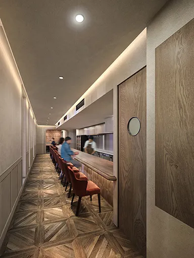 esencia 内装・カウンタ―( パース)