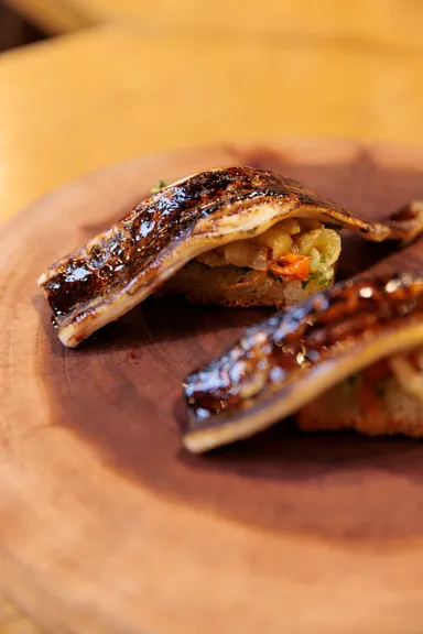 料理(3)「穴子のパンタパス」