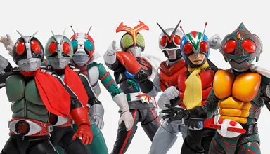 栄光の7人ライダー イメージ3 ※画像内の「S.H.Figuarts（真骨彫製法） 仮面ライダーストロンガー」以外の商品は別売りです。