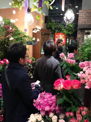 2013年バレンタイン当日の店舗の様子