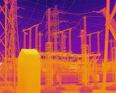 【「Skydio X10」で撮影されたサーマル画像】