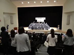 過去の入学式の様子(高萩本校)