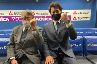 ロデオドライブニューヒーロー賞受賞の様子　2020年シーズン「伊勢 大夢選手」