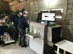 X線装置によるコンデンサ形状確認