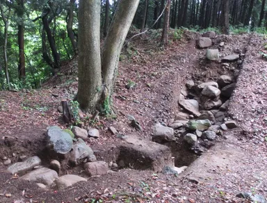 尾高城跡本丸石垣