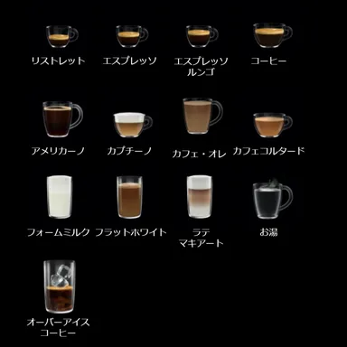 充実したメニュー一覧