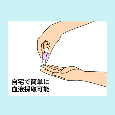 血液採取のイメージ図