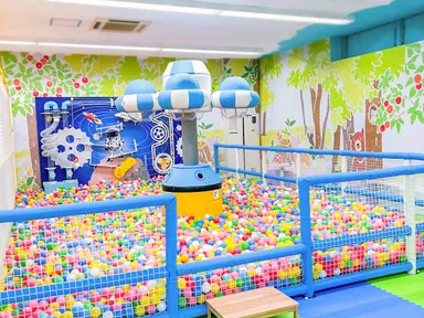 ボールプールで思う存分遊べるコーナー