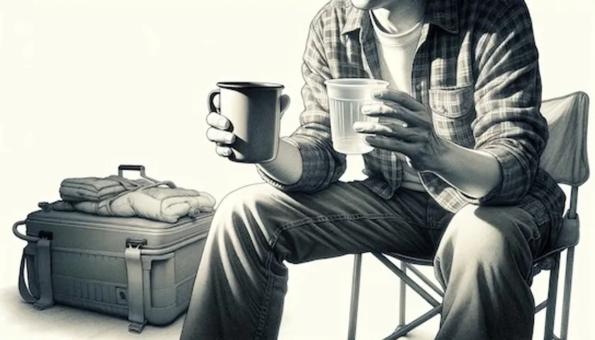 アウトドア用のよくある容器