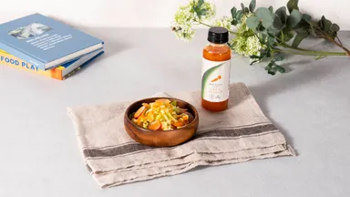 キャベツサラダ × にんじんドレッシング