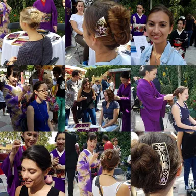 パリベルシー美術館にて、見返り美人体験