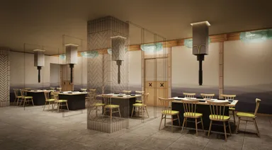 職人が目の前で炭火で焼いて提供するSUMI KITANOJI(イメージ)