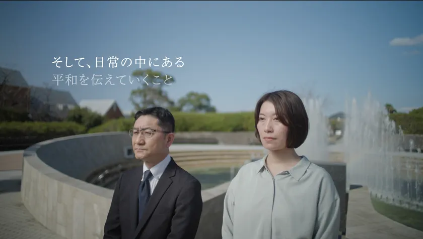 NIBアナウンサー:佐藤肖嗣、FM長崎パーソナリティ:芳野裕美