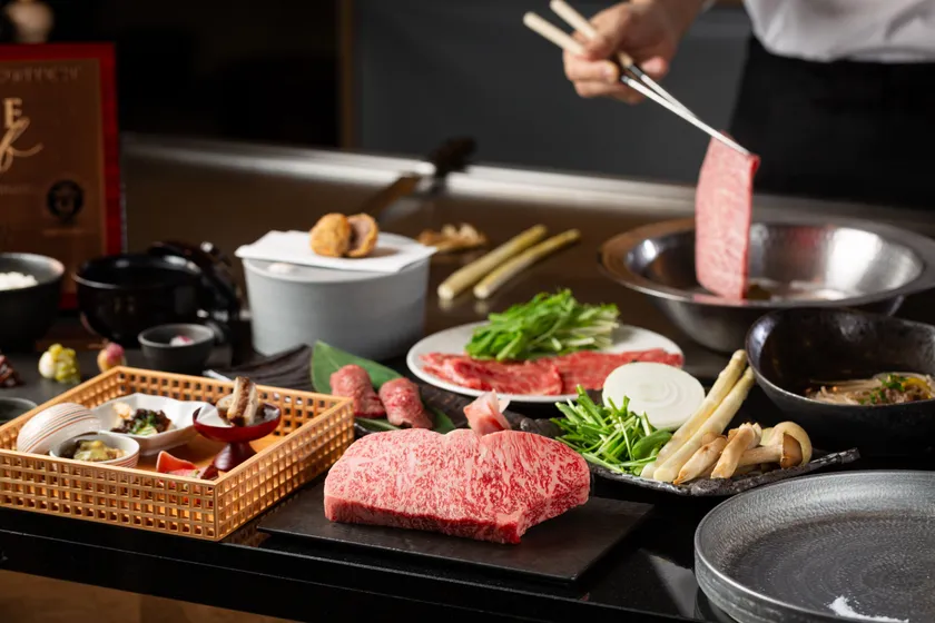 神戸牛の鉄板焼き会席コース