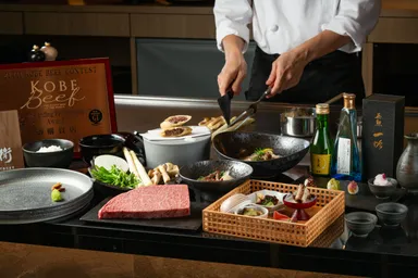 神戸牛の鉄板焼き割烹コース