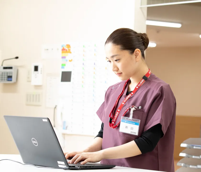 看護師向けeラーニングツール「ナーシング・スキル」使用イメージ画像