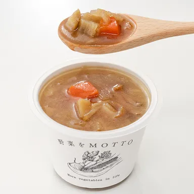 青森産ごぼうと舞茸と国産野菜のぽかぽか和風生姜スープ(3)