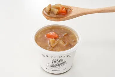 青森産ごぼうと舞茸と国産野菜のぽかぽか和風生姜スープ(4)