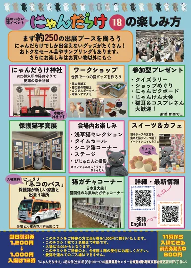 にゃんだらけ18フライヤー裏