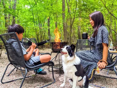 愛犬と那須の自然を大満喫