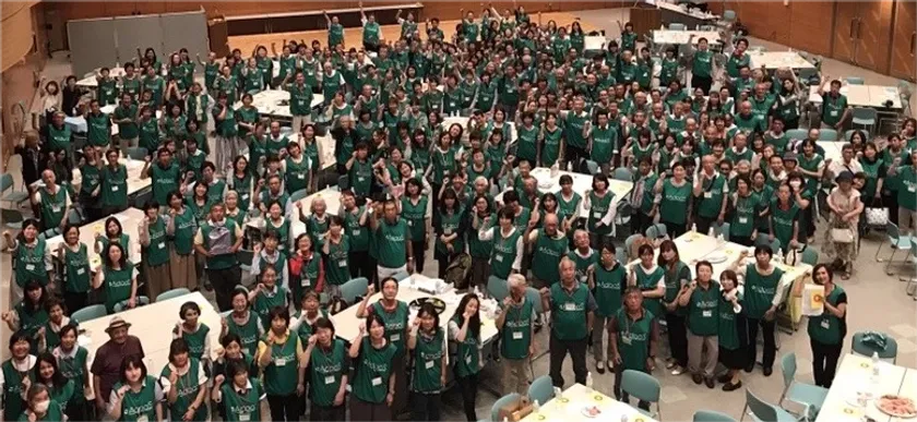 地域ごとに年に一度、配布員が集結する『感謝の集い(仙台会場の様子)』