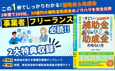 「すごい補助金&助成金のもらいかた」書籍イメージ