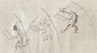 手漉き和紙絵巻『鳥獣戯画～手漉き和紙ができるまで～』展