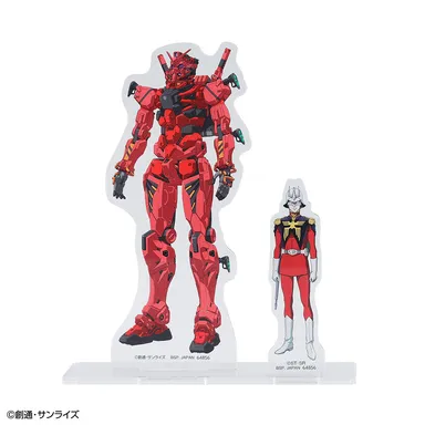 C賞：シャア＆赤いガンダム ビジュアルスタンド