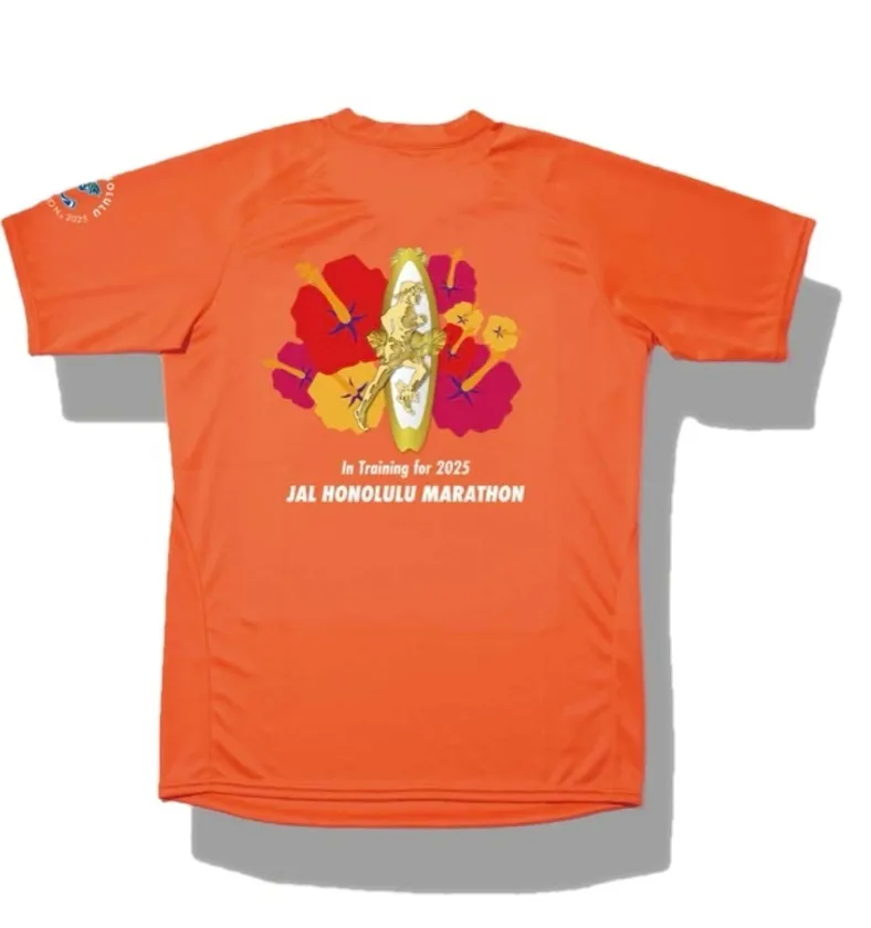 JALホノルルマラソントレーニングTシャツ(オレンジ)