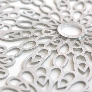 錫のペンダントライト　花3