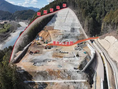 図1：対象とした造成工事現場(掘削の様子)